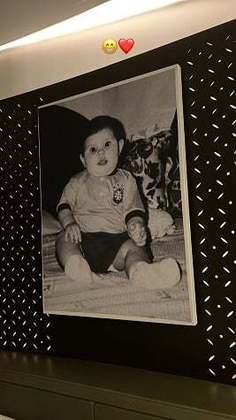 Bruno Guimarães deu um close em sua foto de criança