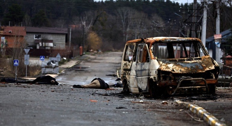 R&uacute;ssia nega acusa&ccedil;&otilde;es sobre massacre em Bucha - Not&iacute;cias - R7 Internacional