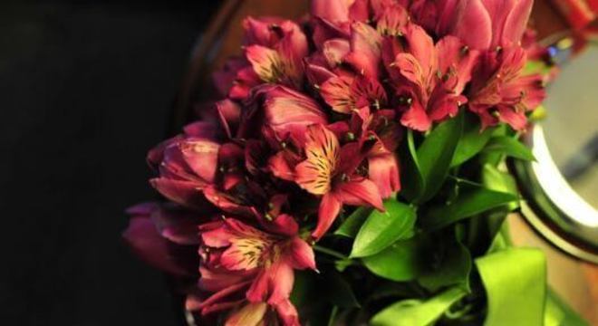 Buquê de astromélia vermelha