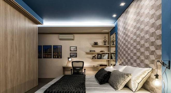 cabeceira de casal papel de parede morar mais por menos goiania