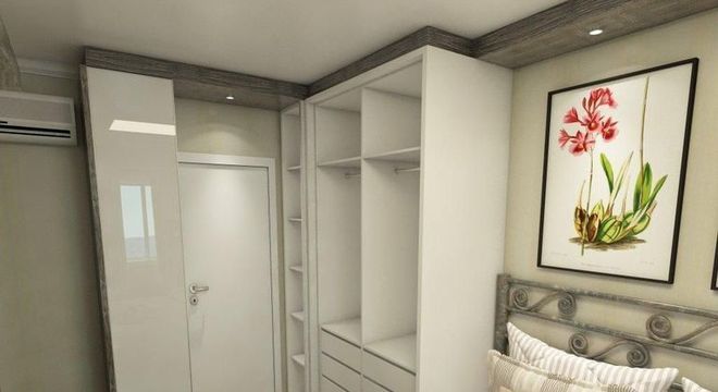 cabeceira - quarto com cabeceira de metal 