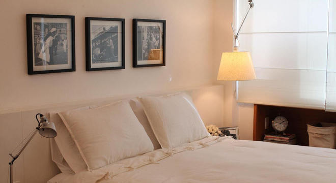 cabeceira - suite com cabeceira de painel 