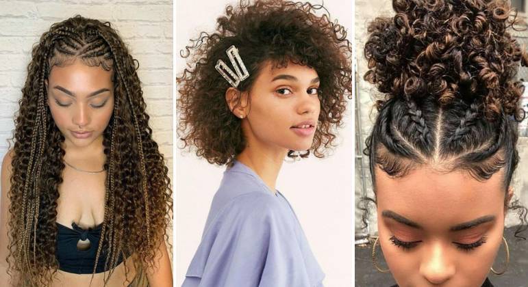 Coques, tranças e acessórios: confira 7 inspirações de penteado para cabelos  crespos e cacheados - Fotos - R7 Beleza