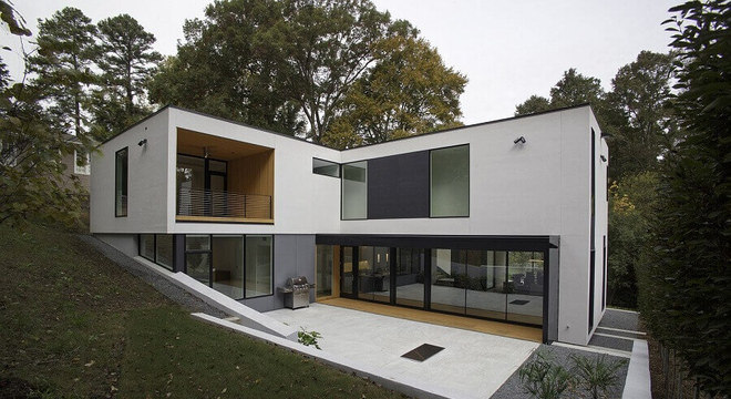 cada em formato de l moderna