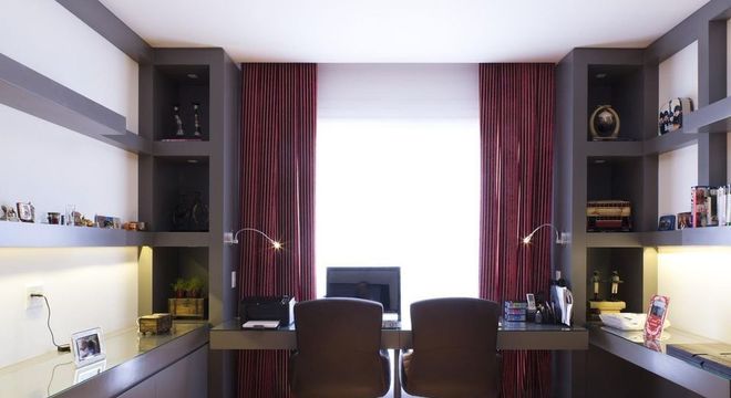 cadeira para escrivaninha - home office com duas cadeiras