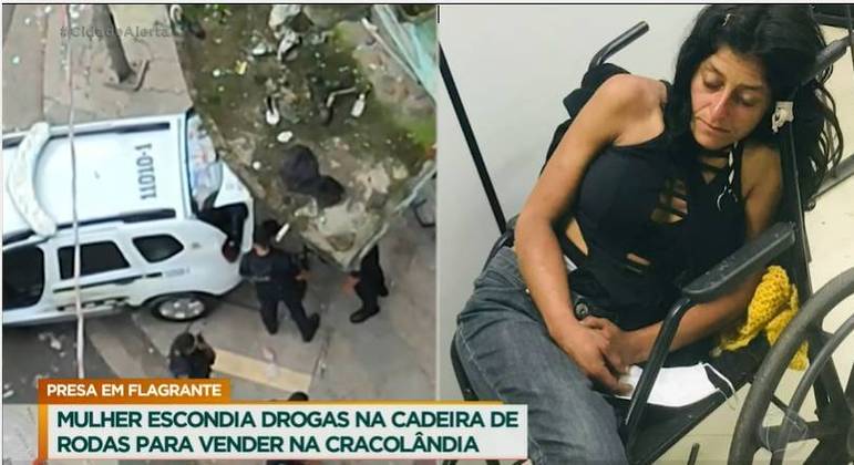Cadeirante é presa por traficar drogas em São Paulo
