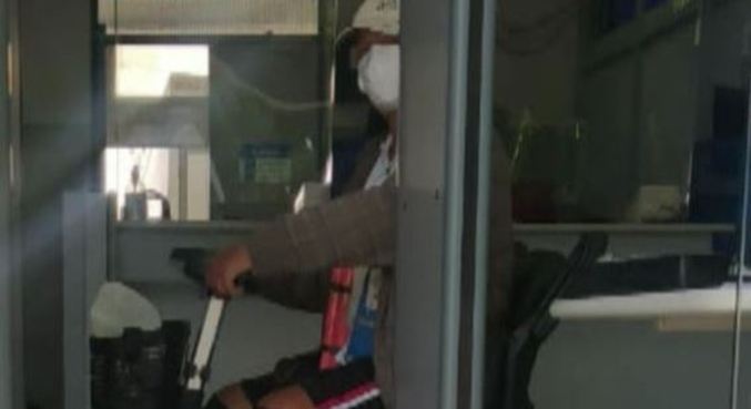 Homem estava com explosivos presos ao corpo