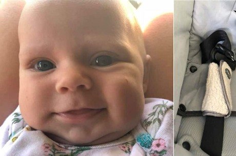 cadeirinha do bebê e protetor de cinto