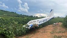 Avião de pequeno porte faz pouso emergencial em cafezal no sul de Minas Gerais