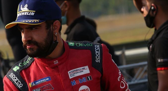 Caio Castro se envolveu em acidente durante corrida