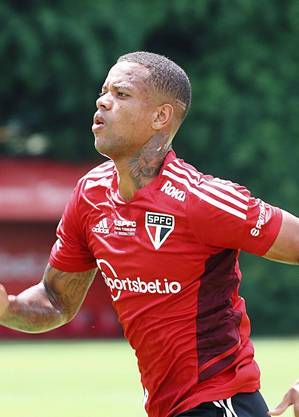 Caio Paulista em treino pelo São Paulo