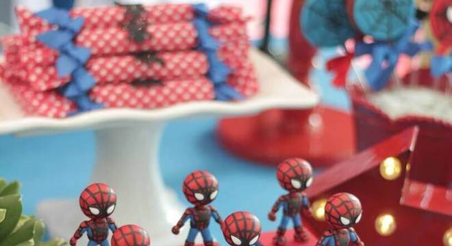 caixinhas de doce personalizadas para festa infantil do homem aranha 