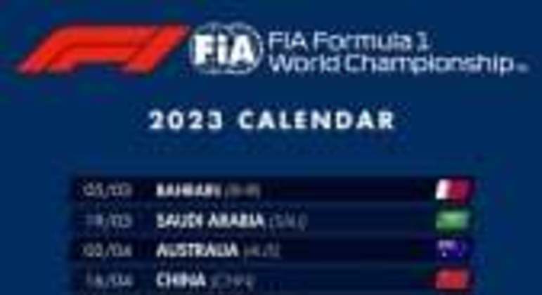 Calendário Fórmula 1
