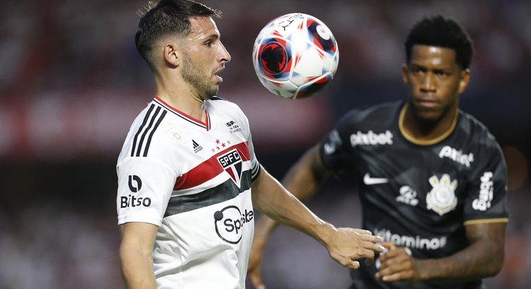 Calleri em partida contra o Corinthians pelo Paulistão