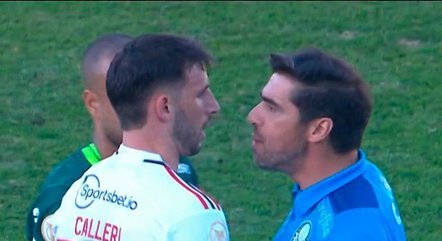 Abel Ferreira se desentendeu com Calleri durante o clássico