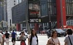 SP - CLIMA-SP - GERAL - Termômetro registra 36ºC, na Avenida Paulista em São Paulo (SP), nesta quarta-feira (11). 11/09/2019 - Foto: RENATO S. CERQUEIRA/FUTURA PRESS/FUTURA PRESS/ESTADÃO CONTEÚDO