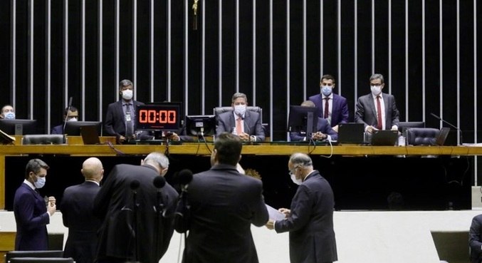 Presidente da Câmara, deputado Arthur Lira (PP - AL), durante sessão