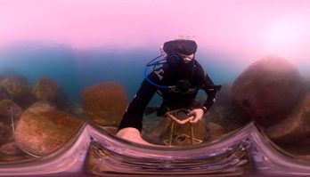 Câmera 360º exibe fundo do mar do litoral paranaense (Reprodução/Tudo já Existe)