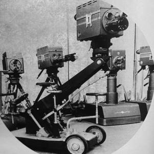 Primeiras câmeras da TV Record. 