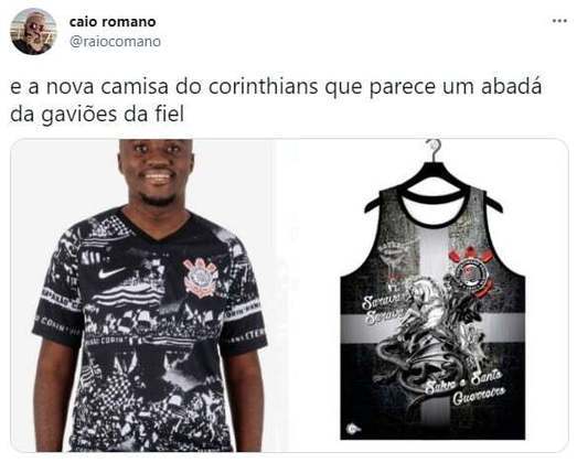 Camisa alternativa do Corinthians, lançada em Setembro/2019, foi comparada a um abadá.