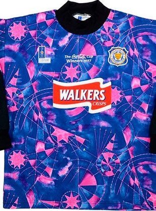 Camisa de goleiro do Leicester (ING) de 1997.