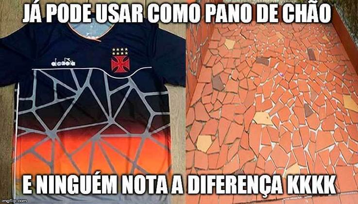 Camisa de treino do Vasco feita pela Diadora (Junho/2018).
