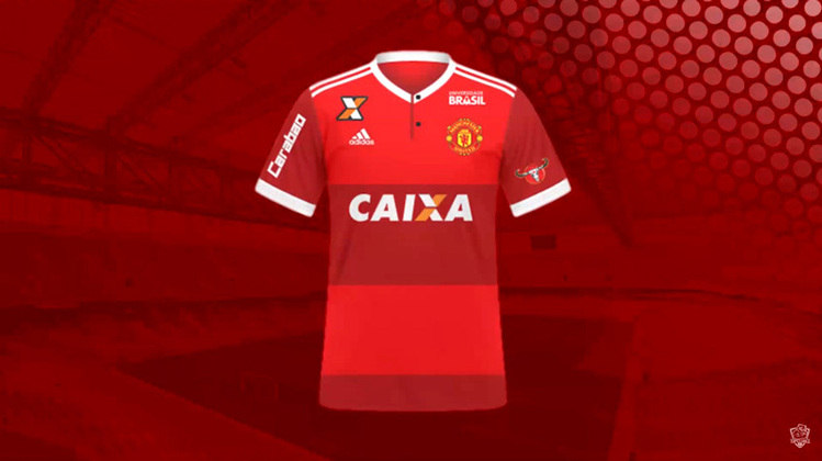 Camisa do Manchester United com características brasileiras