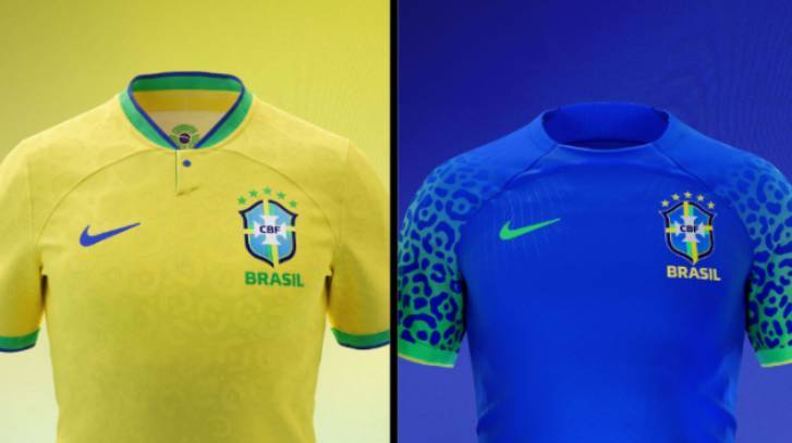 Camisa Oficial Do Brasil 2021 Seleção Modelo Masculino Azul