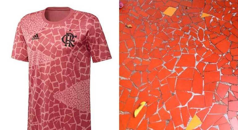 Camisa pre-jogo do Flamengo, no clima do Outubro Rosa, foi comparada ao Coisa, do filme Quarteto Fantastico (Outubro/2020).