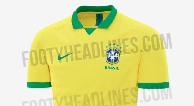 Site vaza camisa que será usada pela seleção brasileira em 2019 - Esportes  - R7 Futebol