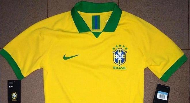 Camisa da seleção brasileira vazada pelo Twitter