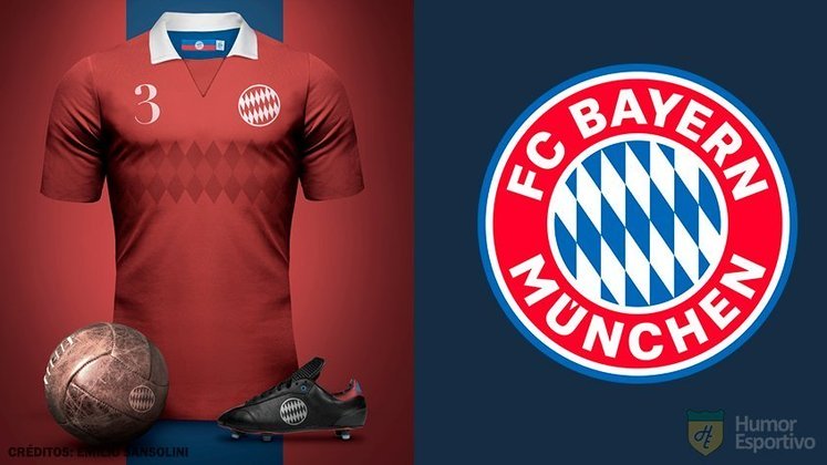 Camisas clássicas do futebol: Bayern de Munique.