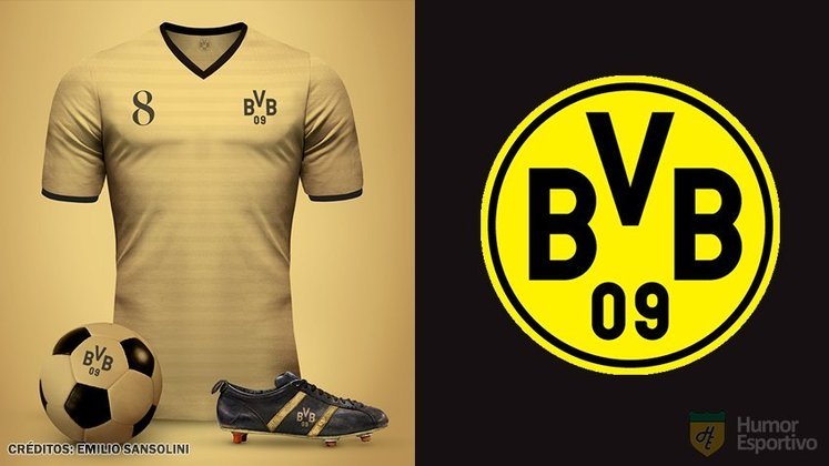 Camisas clássicas do futebol: Borussia Dortmund.