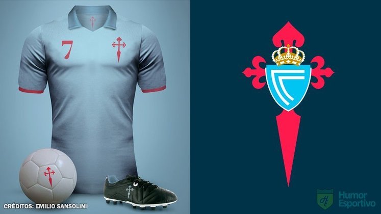 Camisas clássicas do futebol: Celta de Vigo.