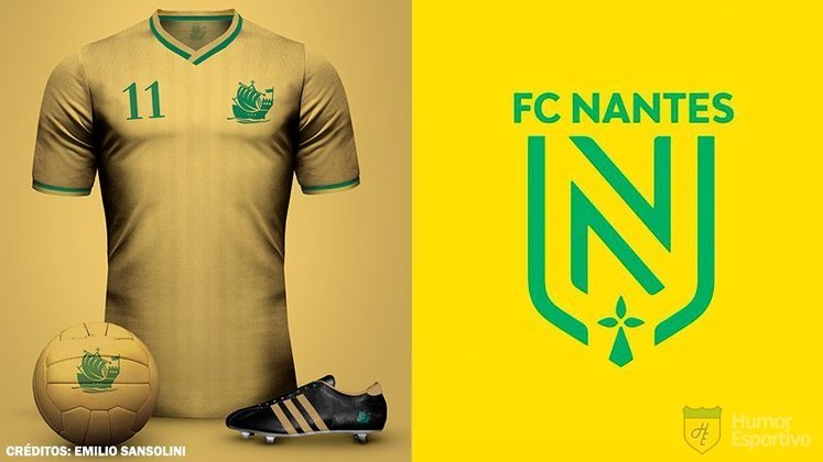 Camisas clássicas do futebol: Nantes.