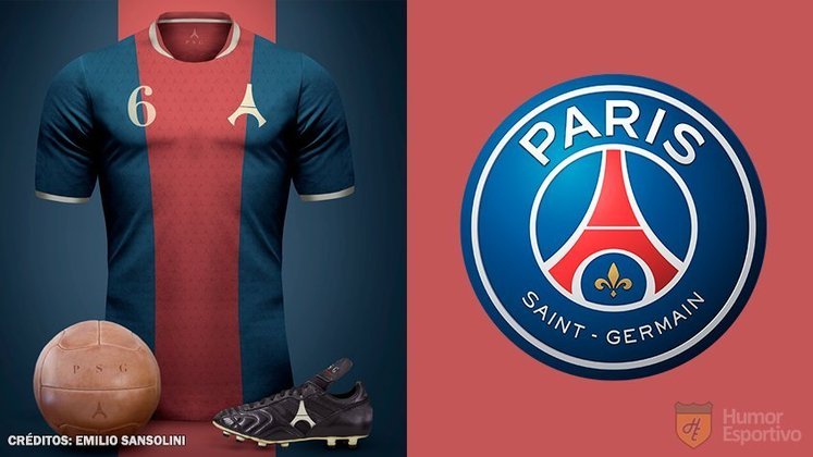 Camisas clássicas do futebol: Paris Saint-Germain.