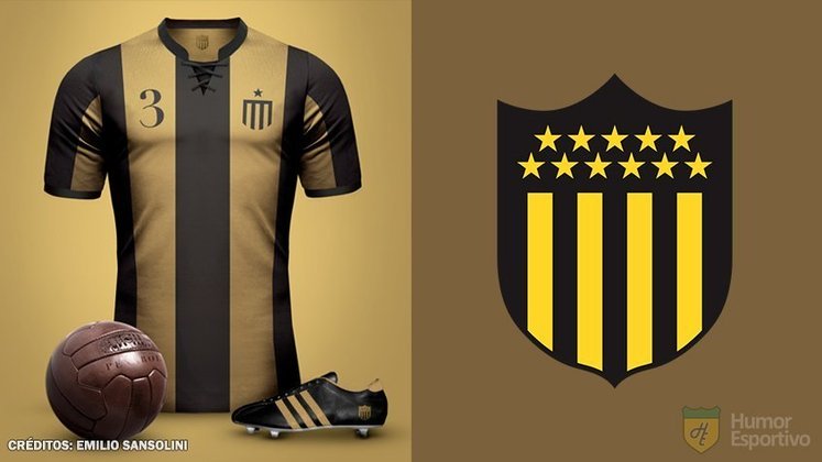 Camisas clássicas do futebol: Peñarol.