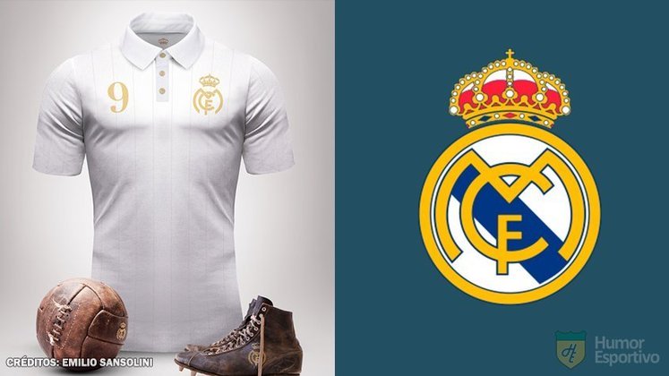 Camisas clássicas do futebol: Real Madrid.
