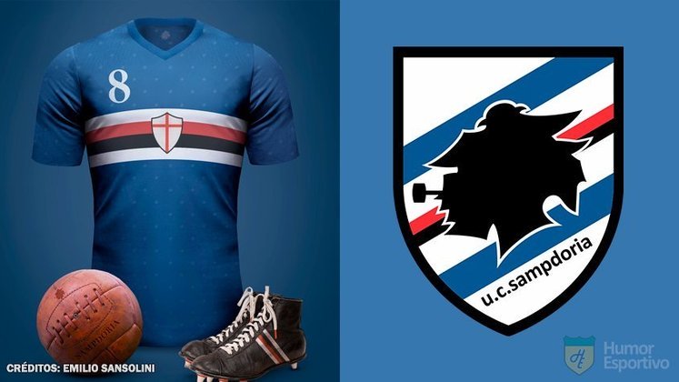 Camisas clássicas do futebol: Sampdoria.