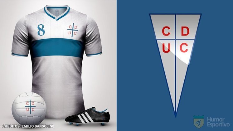 Camisas clássicas do futebol: Universidad Católica.
