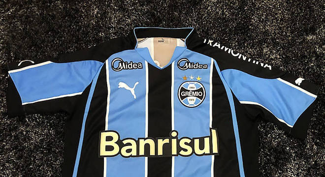 Camisas dos times da atual Serie A em 2010: Grêmio