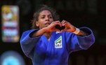 Campeã olímpica, Rafaela Silva luta no Pan de Lima, na categoria até 57kg, às 17h. Daniel Cargnin, até 66kg, e Jefferson Santos, até 77kg, também competem nesta sexta-feira.