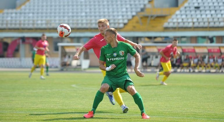Em maio deste ano, o Vorskla Poltava fez seu primeiro jogo após o início da guerra
