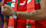 Torcedor marroquino leva na pela a confiança de classificação para as oitavas de final da Copa do Mundo