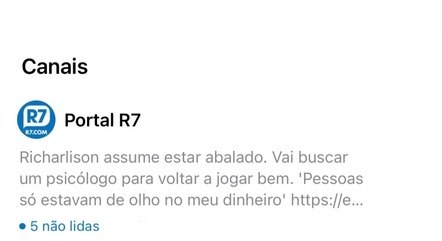 Participe do Canal do R7 no WhatsApp