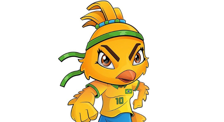 A Canarinha Guerreira é a mascote não oficial da torcida brasileira. Ela foi idealizada de forma independente por uma equipe de 15 torcedores, com a ajuda de cinco empresas parceiras. Uma delas, a Bonecos e Mascotes, é a responsável pelo Canarinho Pistola.A mascote surgiu para complementar a lista de feitos inéditos da seleção neste ano, para estar ao lado da camisa sem as cinco estrelas e da maior delegação na história dos Mundiais, por exemplo