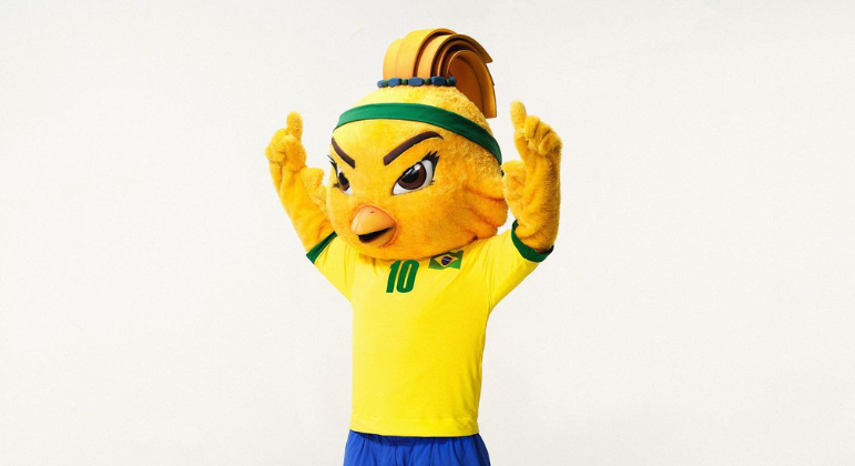 A Canarinha é uma homenagem à seleção brasileira e, apesar de ter traços parecidos com os do Canarinho Pistola, foi pensada para ser algo único. A mascote mantém a tradição do canário, símbolo da seleção desde a década de 1950, e os adereços do personagem oficial