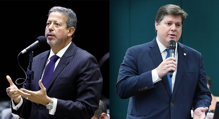 Candidatos à presidência da Câmara, Arthur Lira (PP-AL) e Baleia Rossi (MDB-SP)