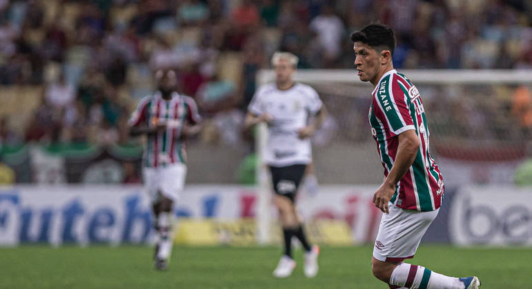 Cano durante duelo entre Fluminense e Corinthians, pelo Brasileirão