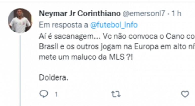 Cano fora da Copa